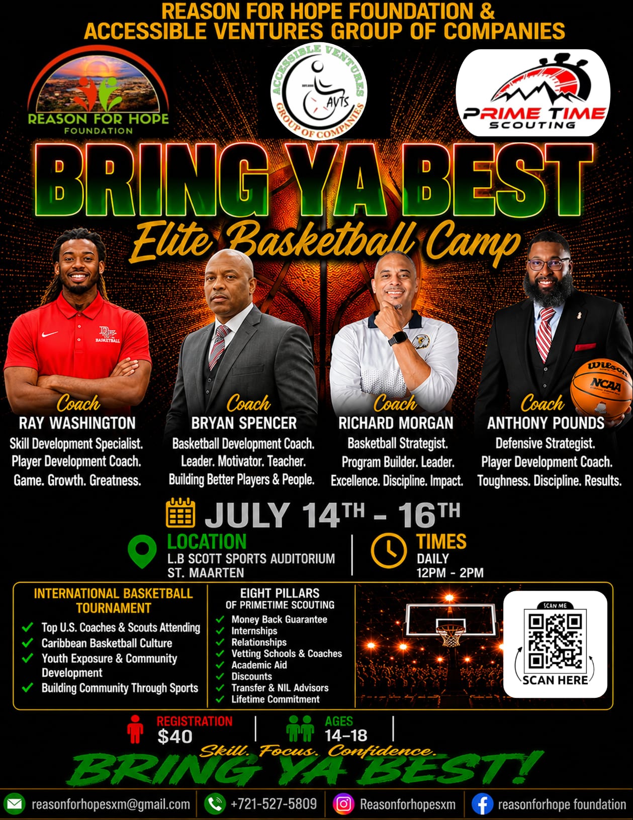 Bring Ya Best Elite Basketball Camp 2026 flyer