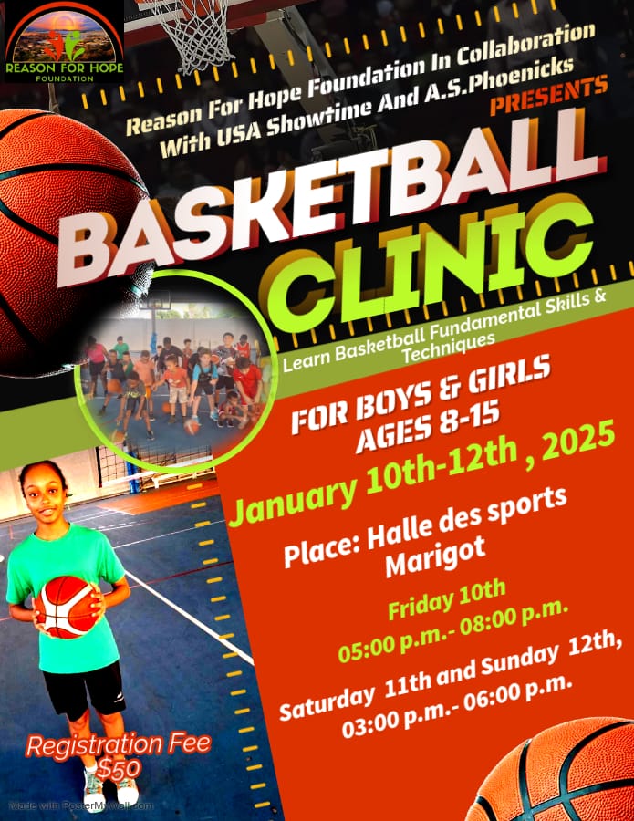 Basketball Clinic 2025 flyer